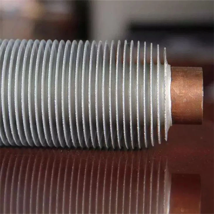 Tubos con aletas en espiral soldados por alta frecuencia